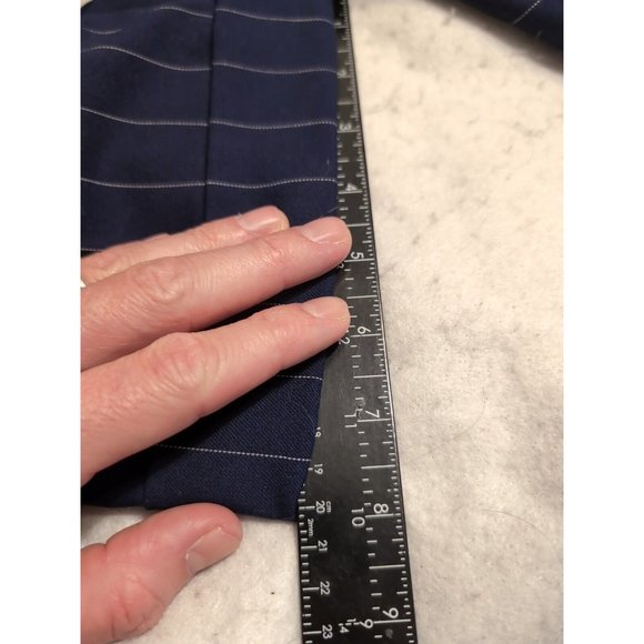 Lauren Ralph Lauren Petite Blue Striped Wool Crepe Ankle Dress Pants Size 2P NWT - Picture 10 of 10